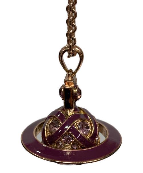 Vivienne Westwood（ヴィヴィアンウエストウッド）Vivienne Westwood (ヴィヴィアンウエストウッド) オーブネックレス パープル サイズ:実寸サイズにてご確認ください。の古着・服飾アイテム