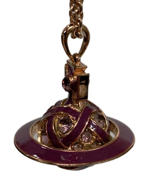 Vivienne Westwood（ヴィヴィアンウエストウッド）Vivienne Westwood (ヴィヴィアンウエストウッド) オーブネックレス パープル サイズ:実寸サイズにてご確認ください。の古着・服飾アイテム