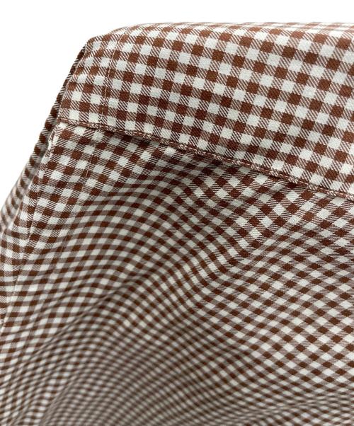 RALPH LAUREN（ラルフローレン）RALPH LAUREN (ラルフローレン) ボタンダウンシャツ ブラウン×ホワイト サイズ:Lの古着・服飾アイテム