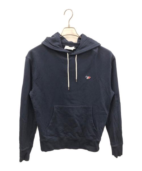 maison kitsune（メゾンキツネ）maison kitsune (メゾンキツネ) プルオーバーパーカー ネイビー サイズ:Mの古着・服飾アイテム