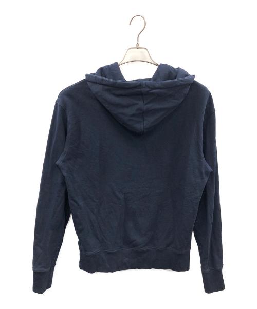 maison kitsune（メゾンキツネ）maison kitsune (メゾンキツネ) プルオーバーパーカー ネイビー サイズ:Mの古着・服飾アイテム