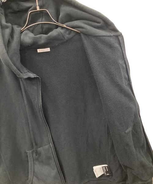 MONCLER（モンクレール）MONCLER (モンクレール) FRAGMENT DESIGN (フラグメントデザイン) ジップアップ パーカー MAGLIA（マリア） ブラック サイズ:Lの古着・服飾アイテム
