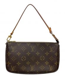 LOUIS VUITTON（ルイ ヴィトン）の古着「ハンドポーチ モノグラム ポシェット・アクセソワール」｜ブラウン