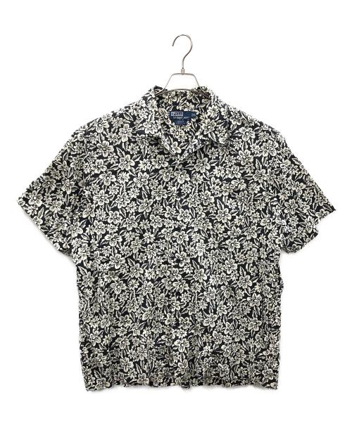 POLO RALPH LAUREN（ポロ・ラルフローレン）POLO RALPH LAUREN (ポロ・ラルフローレン) 半袖シャツ ADAMS（アダムス） ホワイト×ブラック サイズ:XLの古着・服飾アイテム