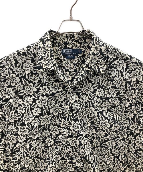 POLO RALPH LAUREN（ポロ・ラルフローレン）POLO RALPH LAUREN (ポロ・ラルフローレン) 半袖シャツ ADAMS（アダムス） ホワイト×ブラック サイズ:XLの古着・服飾アイテム