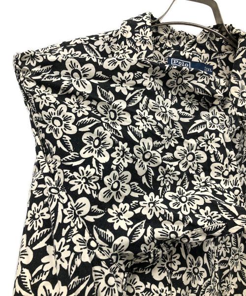 POLO RALPH LAUREN（ポロ・ラルフローレン）POLO RALPH LAUREN (ポロ・ラルフローレン) 半袖シャツ ADAMS（アダムス） ホワイト×ブラック サイズ:XLの古着・服飾アイテム