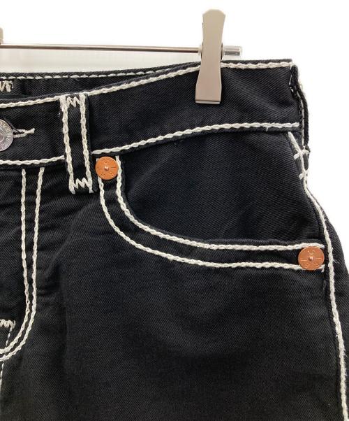 TRUE RELIGION（トゥルー レリジョン）TRUE RELIGION (トゥルー レリジョン) ショートパンツ BOBBY ROPE STITCH FLAP SHORT（ボビー ロープステッチ フラップ ショート） ブラック サイズ:32の古着・服飾アイテム