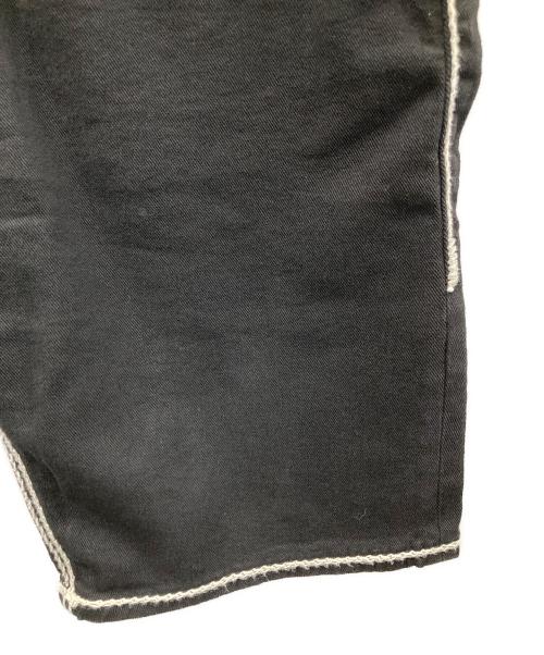 TRUE RELIGION（トゥルー レリジョン）TRUE RELIGION (トゥルー レリジョン) ショートパンツ BOBBY ROPE STITCH FLAP SHORT（ボビー ロープステッチ フラップ ショート） ブラック サイズ:32の古着・服飾アイテム