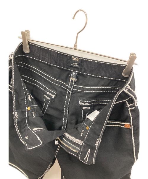 TRUE RELIGION（トゥルー レリジョン）TRUE RELIGION (トゥルー レリジョン) ショートパンツ BOBBY ROPE STITCH FLAP SHORT（ボビー ロープステッチ フラップ ショート） ブラック サイズ:32の古着・服飾アイテム