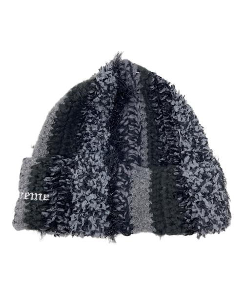 SUPREME（シュプリーム）SUPREME (シュプリーム) ニット帽 Tinsel Stripe Beanie（ティンセル ストライプ ビーニー） ブラック サイズ:実寸サイズにてご確認ください。の古着・服飾アイテム