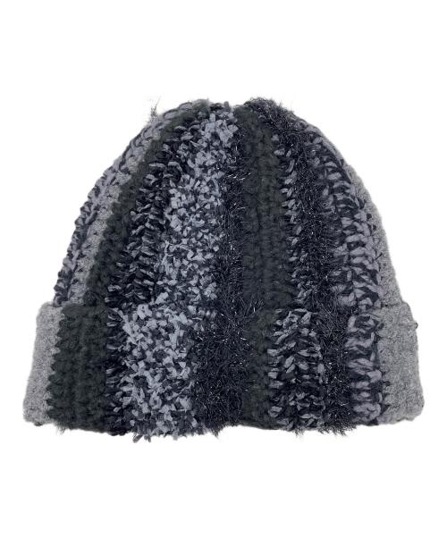 SUPREME（シュプリーム）SUPREME (シュプリーム) ニット帽 Tinsel Stripe Beanie（ティンセル ストライプ ビーニー） ブラック サイズ:実寸サイズにてご確認ください。の古着・服飾アイテム