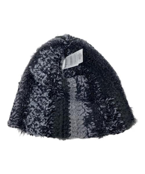 SUPREME（シュプリーム）SUPREME (シュプリーム) ニット帽 Tinsel Stripe Beanie（ティンセル ストライプ ビーニー） ブラック サイズ:実寸サイズにてご確認ください。の古着・服飾アイテム