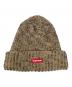 SUPREME（シュプリーム）の古着「ニット帽 Rainbow Loose Gauge Beanie（レインボー・ルーズ・ゲージ・ビーニー）」｜ベージュ