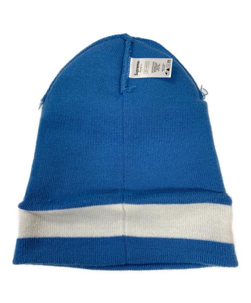 SUPREME（シュプリーム）Supreme (シュプリーム) ニット帽 Cuff Stripe Beanie（カフ ストライプ ビーニー） スカイブルー サイズ:実寸サイズにてご確認ください。の古着・服飾アイテム