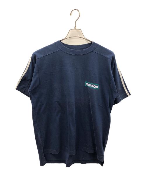 adidas（アディダス）adidas (アディダス) Tシャツ ネイビー サイズ:Lの古着・服飾アイテム