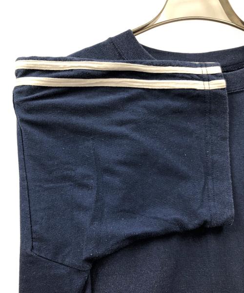 adidas（アディダス）adidas (アディダス) Tシャツ ネイビー サイズ:Lの古着・服飾アイテム