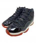 NIKEナイキ）の古着「ハイカットスニーカー AIR JORDAN11 OG（エア ジョーダン 11 OG）」｜ブラック×レッド