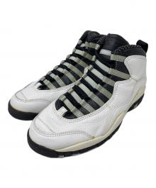 NIKE（ナイキ）の古着「ハイカットスニーカー AIR JORDAN 10 OG（エア ジョーダン 10 OG）」｜ホワイト×ブラック