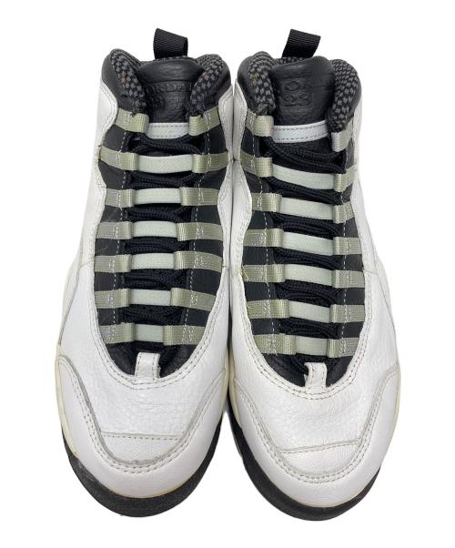 NIKE（ナイキ）NIKE (ナイキ) ハイカットスニーカー AIR JORDAN 10 OG（エア ジョーダン 10 OG） ホワイト×ブラック サイズ:25.5cmの古着・服飾アイテム