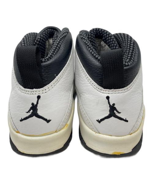 NIKE（ナイキ）NIKE (ナイキ) ハイカットスニーカー AIR JORDAN 10 OG（エア ジョーダン 10 OG） ホワイト×ブラック サイズ:25.5cmの古着・服飾アイテム