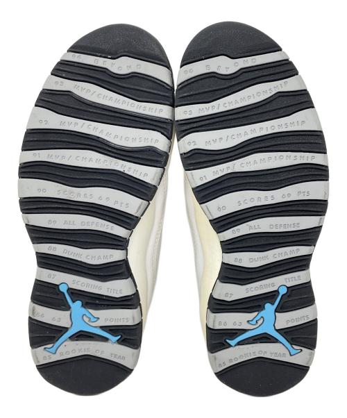 NIKE（ナイキ）NIKE (ナイキ) ハイカットスニーカー AIR JORDAN 10 OG（エア ジョーダン 10 OG） ホワイト×ブラック サイズ:25.5cmの古着・服飾アイテム