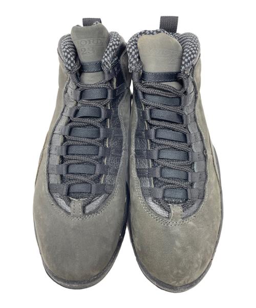 NIKE（ナイキ）NIKE (ナイキ) ハイカットスニーカー AIR JORDAN 10（エア ジョーダン 10） ブラック サイズ:25.5cmの古着・服飾アイテム