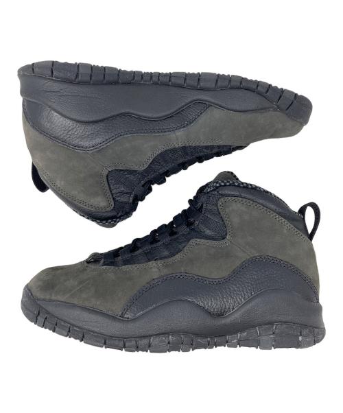 NIKE（ナイキ）NIKE (ナイキ) ハイカットスニーカー AIR JORDAN 10（エア ジョーダン 10） ブラック サイズ:25.5cmの古着・服飾アイテム