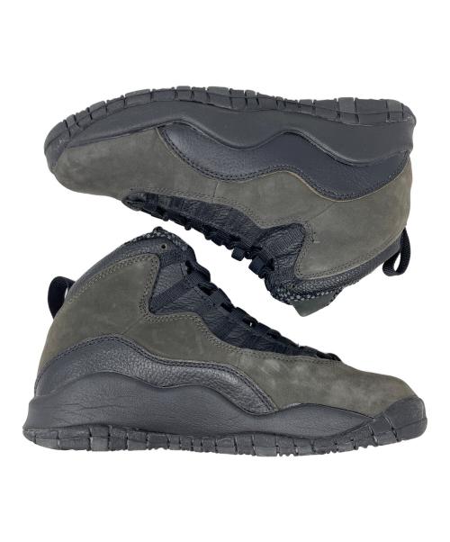 NIKE（ナイキ）NIKE (ナイキ) ハイカットスニーカー AIR JORDAN 10（エア ジョーダン 10） ブラック サイズ:25.5cmの古着・服飾アイテム