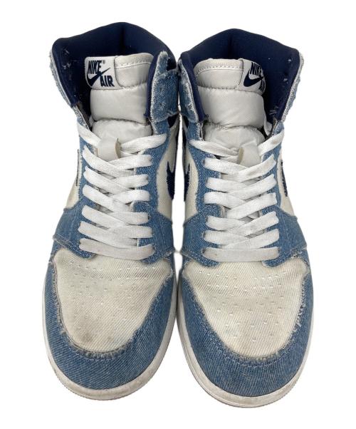 NIKE（ナイキ）NIKE (ナイキ) ハイカットスニーカー Air Jordan 1 Retro High OG（エアジョーダン1 レトロ ハイ OG） インディゴ×アイボリー サイズ:23.5cmの古着・服飾アイテム