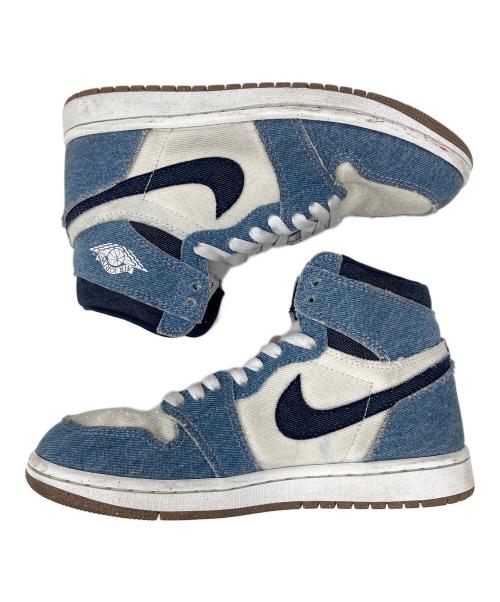 NIKE（ナイキ）NIKE (ナイキ) ハイカットスニーカー Air Jordan 1 Retro High OG（エアジョーダン1 レトロ ハイ OG） インディゴ×アイボリー サイズ:23.5cmの古着・服飾アイテム