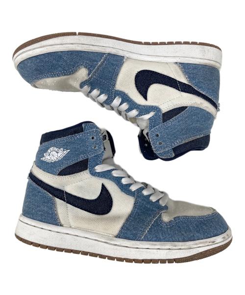 NIKE（ナイキ）NIKE (ナイキ) ハイカットスニーカー Air Jordan 1 Retro High OG（エアジョーダン1 レトロ ハイ OG） インディゴ×アイボリー サイズ:23.5cmの古着・服飾アイテム