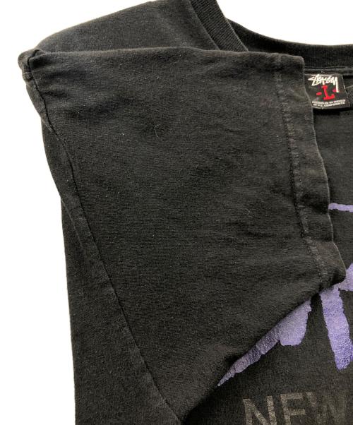 stussy（ステューシー）stussy (ステューシー) ワールドツアーT ブラック サイズ:Lの古着・服飾アイテム