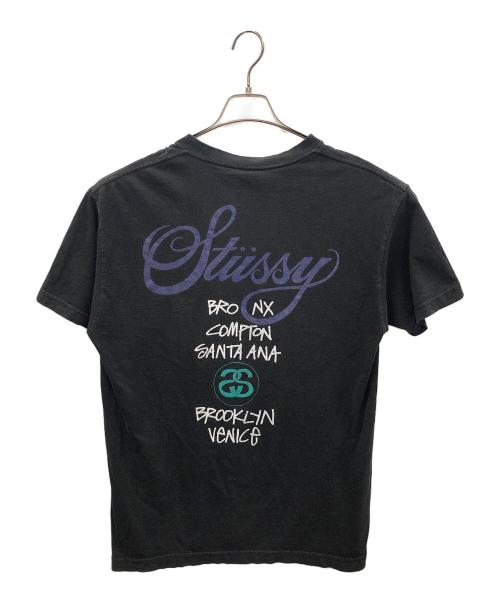 stussy（ステューシー）stussy (ステューシー) ワールドツアーT ブラック サイズ:Lの古着・服飾アイテム