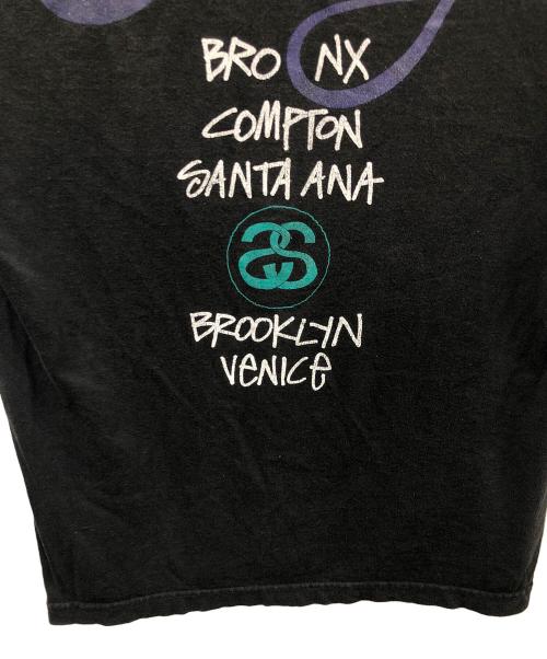 stussy（ステューシー）stussy (ステューシー) ワールドツアーT ブラック サイズ:Lの古着・服飾アイテム