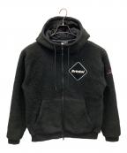 Bristolブリストル）の古着「ボアジャケット POLARTEC BOA FLEECE BIG STAR HOODIE（ポーラテック ボア フリース ビッグスター フーディー）」｜ブラック