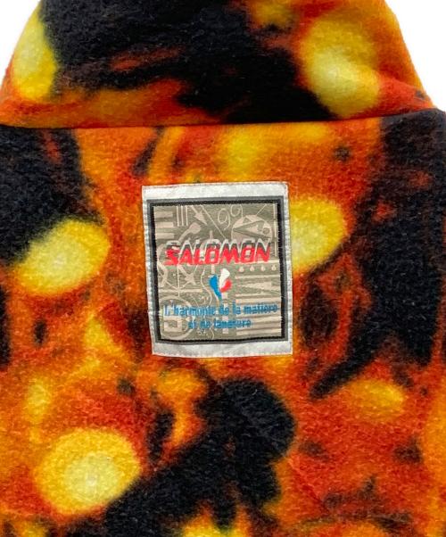 SALOMON（サロモン）SALOMON (サロモン) スウェット ハーフジップフリースジャケット オレンジ×ブラック サイズ:実寸サイズにてご家訓ください。の古着・服飾アイテム