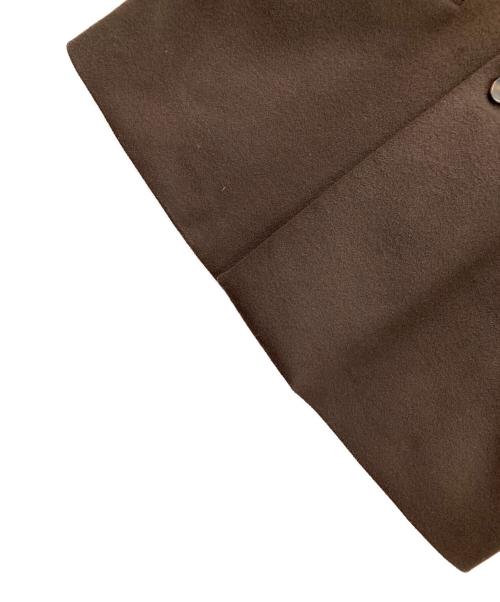 JOURNAL STANDARD relume（ジャーナルスタンダード レリューム）JOURNAL STANDARD relume (ジャーナルスタンダード レリューム) ラナウール ノーカラーコート ブラウン サイズ:Mの古着・服飾アイテム