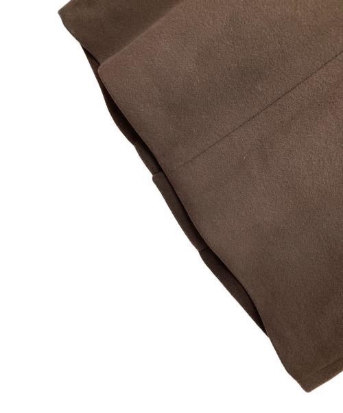 JOURNAL STANDARD relume（ジャーナルスタンダード レリューム）JOURNAL STANDARD relume (ジャーナルスタンダード レリューム) ラナウール ノーカラーコート ブラウン サイズ:Mの古着・服飾アイテム