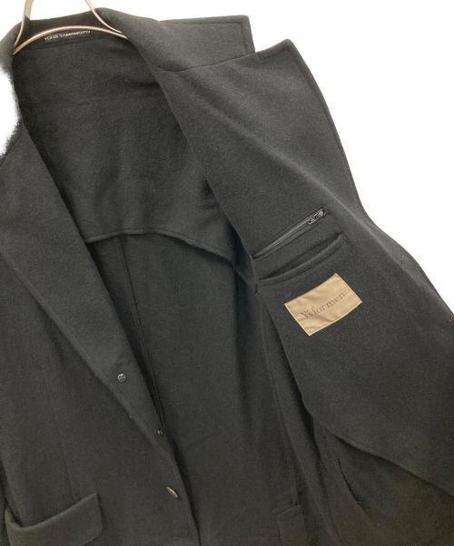YOHJI YAMAMOTO（ヨウジヤマモト）YOHJI YAMAMOTO (ヨウジヤマモト) チェスターコート 3ボタンジャケット ブラック サイズ:3の古着・服飾アイテム