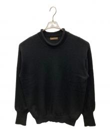 Y's for men（ワイズフォーメン）の古着「ニット ハイネックウールセーター」｜ブラック