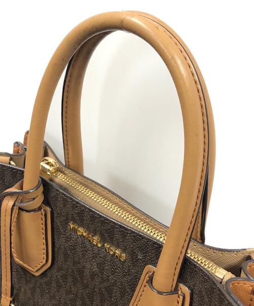 MICHAEL KORS（マイケルコース）MICHAEL KORS (マイケルコース) ハンドバッグ ブラウン サイズ:実寸サイズにてご確認ください。の古着・服飾アイテム