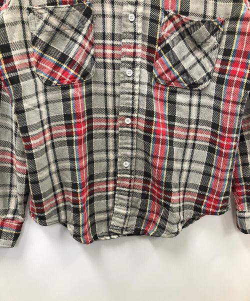 JC Pennry（JCペニー）JC Pennry (JCペニー) big mac (ビッグマック) ヘビーネルシャツ グレー サイズ:Mの古着・服飾アイテム