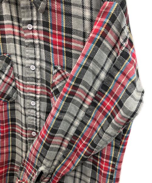 JC Pennry（JCペニー）JC Pennry (JCペニー) big mac (ビッグマック) ヘビーネルシャツ グレー サイズ:Mの古着・服飾アイテム