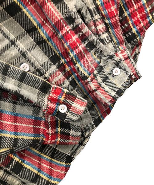 JC Pennry（JCペニー）JC Pennry (JCペニー) big mac (ビッグマック) ヘビーネルシャツ グレー サイズ:Mの古着・服飾アイテム