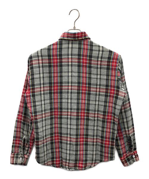 JC Pennry（JCペニー）JC Pennry (JCペニー) big mac (ビッグマック) ヘビーネルシャツ グレー サイズ:Mの古着・服飾アイテム
