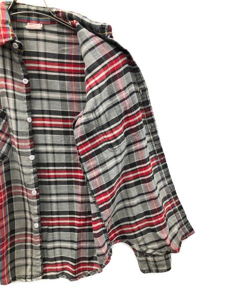 JC Pennry（JCペニー）JC Pennry (JCペニー) big mac (ビッグマック) ヘビーネルシャツ グレー サイズ:Mの古着・服飾アイテム