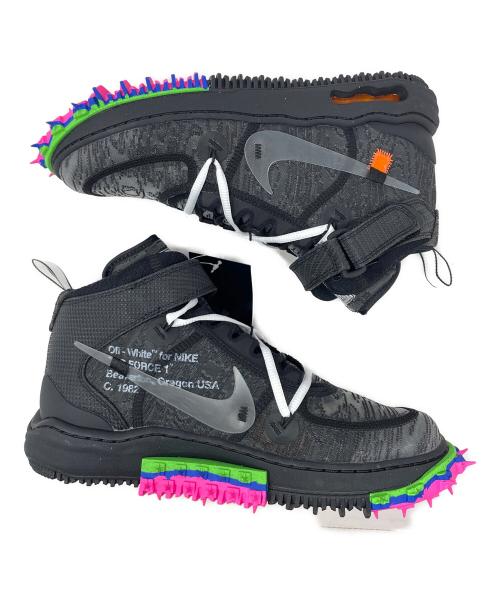 NIKE（ナイキ）NIKE (ナイキ) OFFWHITE (オフホワイト) ローカットスニーカー Air Force 1 Mid（エアフォース1 ミッド） ブラック サイズ:27.5cm 未使用品の古着・服飾アイテム