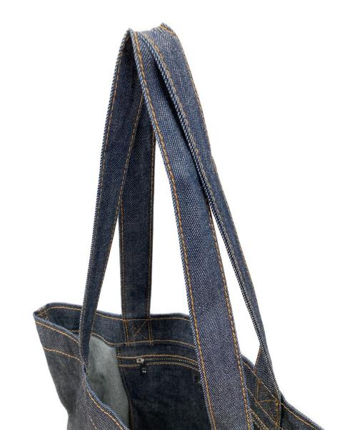 A.P.C.（アーペーセー）A.P.C. (アーペーセー) トートバッグ AXEL（アクセル） インディゴ×ブラウン サイズ:実寸サイズにてご確認ください。の古着・服飾アイテム