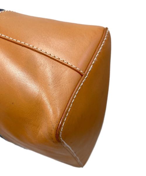 A.P.C.（アーペーセー）A.P.C. (アーペーセー) トートバッグ AXEL（アクセル） インディゴ×ブラウン サイズ:実寸サイズにてご確認ください。の古着・服飾アイテム