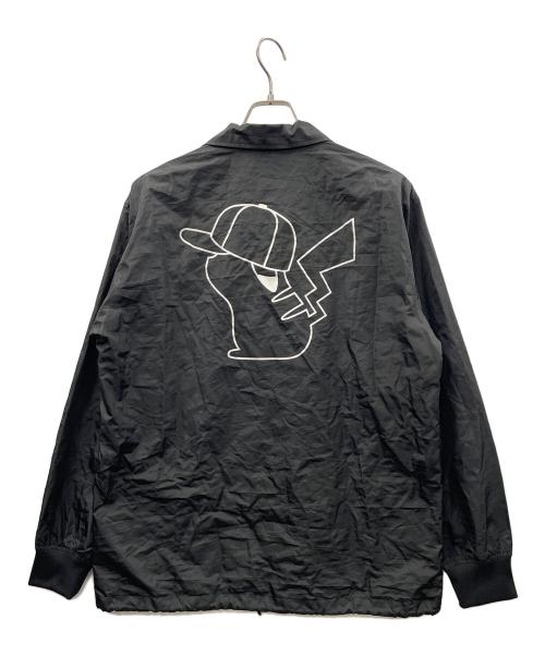 New Era（ニューエラ）New Era (ニューエラ) pokemon (ポケモン) コーチジャケット ピカチュウ ブラック サイズ:Lの古着・服飾アイテム
